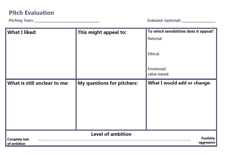 Pitch evaluation