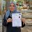 Refugee holding a European Qualifications Passport for Refugees - Copyright Council of Europe - Photo Gloria Mannazzu - taken on 28 April 2017 in Sounio, Greece 2