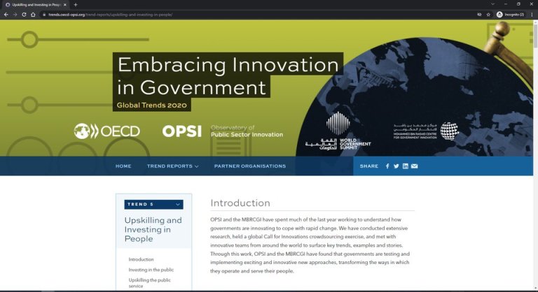 Embracing Innovation In Government: Global Trends 2020 - Upskilling And ...