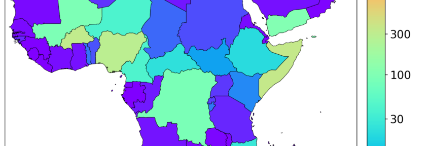 Prediction map, country level