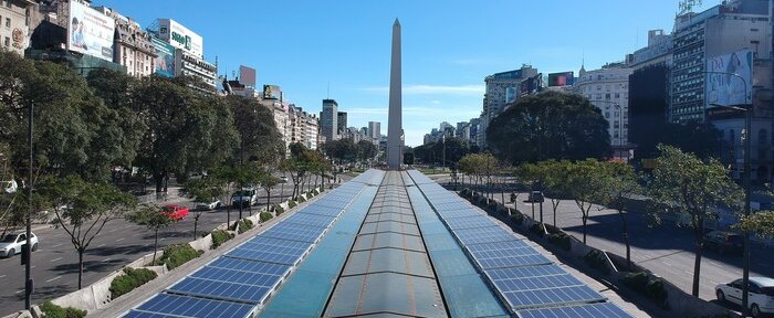 Solar Panels in the Streets of Buenos Aires