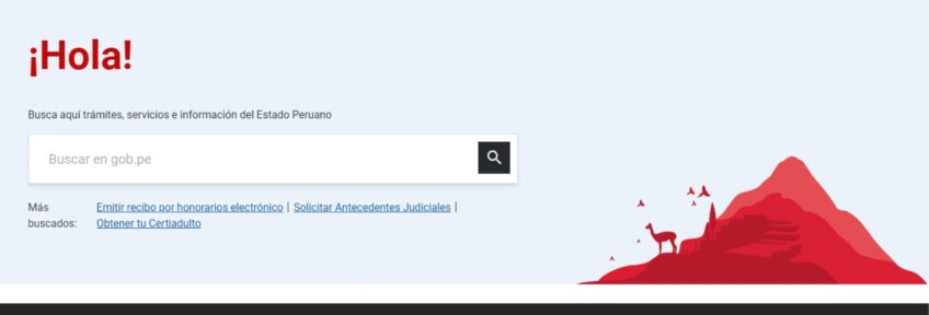 Plataforma digital única del Estado Peruano